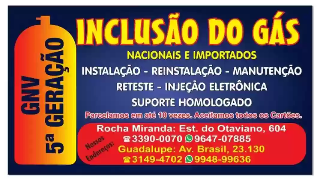 Inclusão do Gás